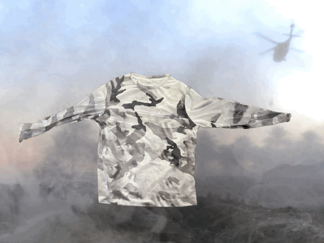Gray Soft Camo Long Sleeve