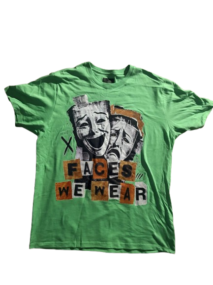 "Faces We Wear" Rhinestone Tee